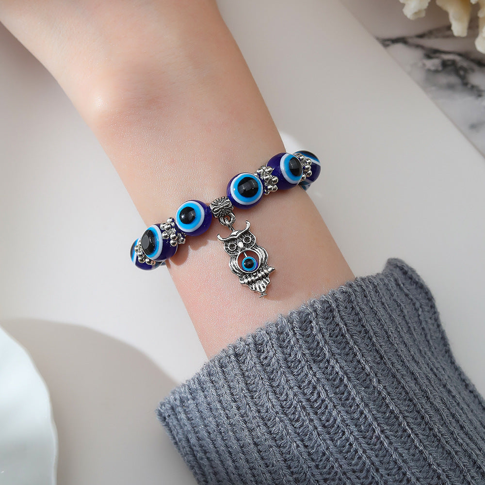 Wholesale Devil Eyes Blue Eyes Vintage Turquoise Bracelet